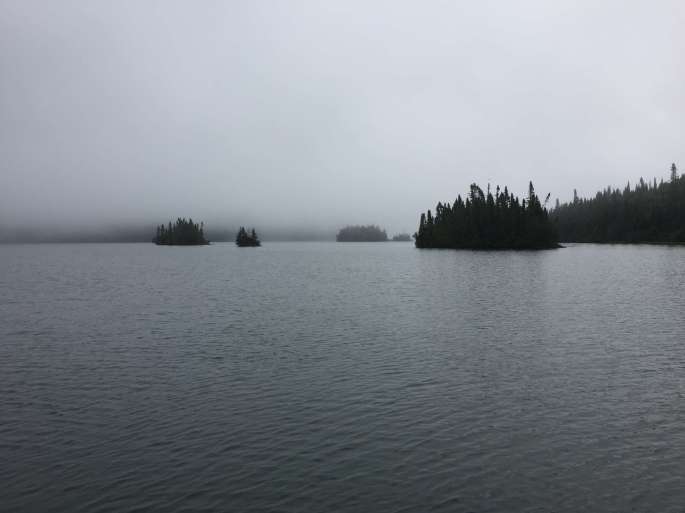 A Foggy View Toward Borden Island