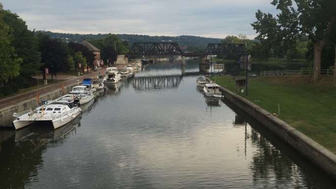 Waterford, NY, the end of the canal